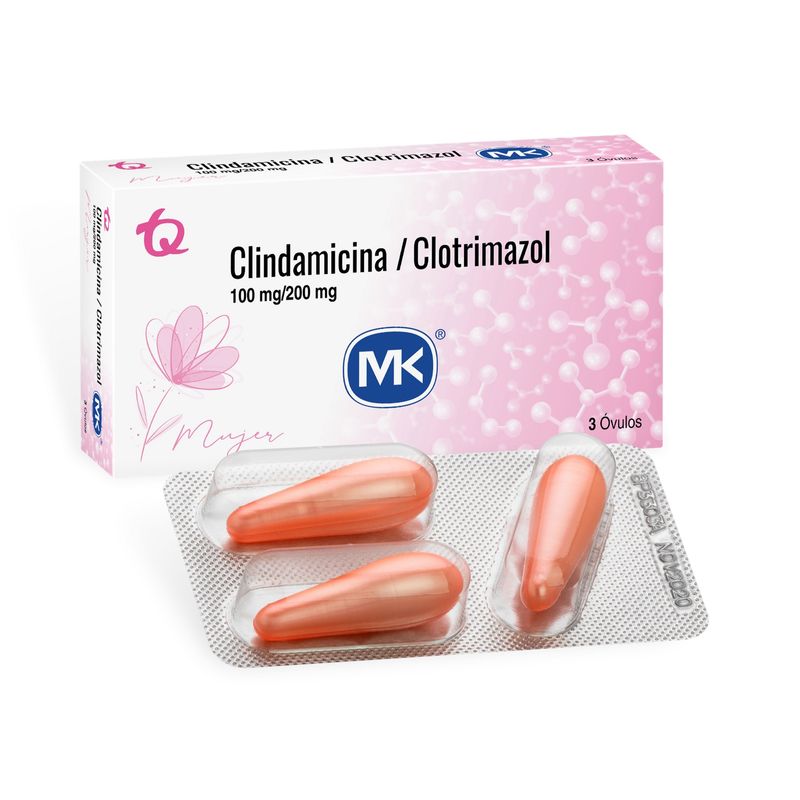 Clindamicina Clotrimazol MK 3 Óvulos Vaginal