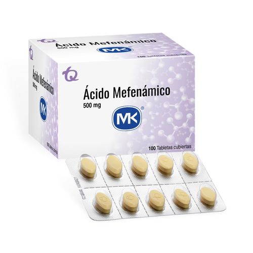 Ácido Mefenámico Mk 500 Mg Caja X 100 Tabletas Tecnoquímicas