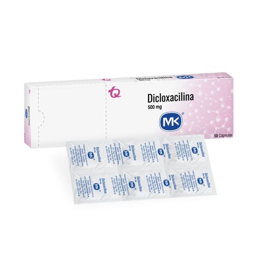 Dicloxacilina Mk 500 Mg Caja X 50 Cápsulas Tecnoquímicas