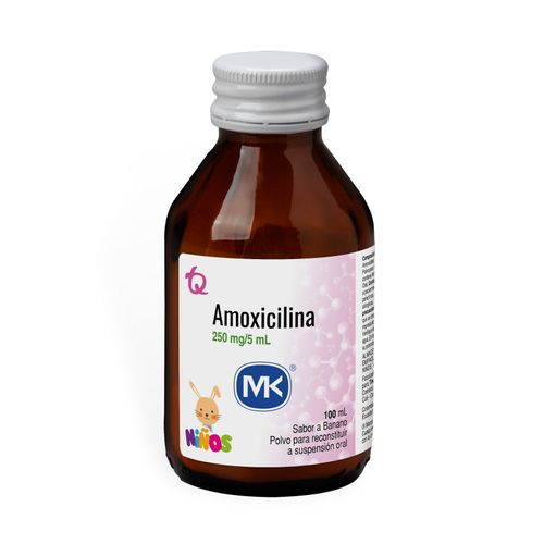 Amoxicilina Mk 250 Mg/5Ml Frasco 100 Ml Suspensión Tecnoquímicas