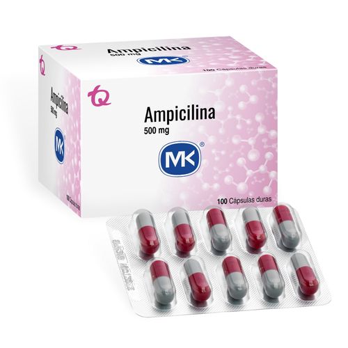 Ampicilina Mk 500 Mg Caja X 100 Tabletas Tecnoquímicas