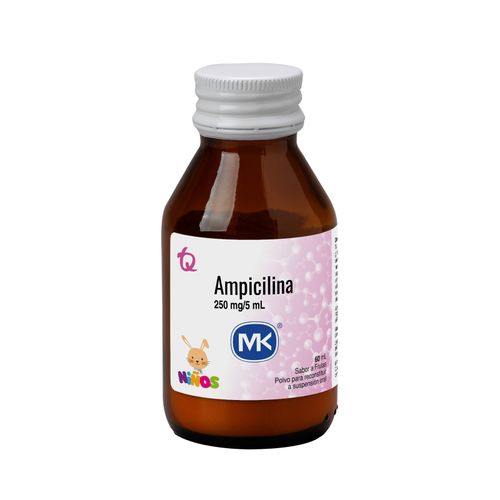 Ampicilina Mk 250 Mg/5Ml Suspensión Frasco X 60 Ml Tecnoquímicas