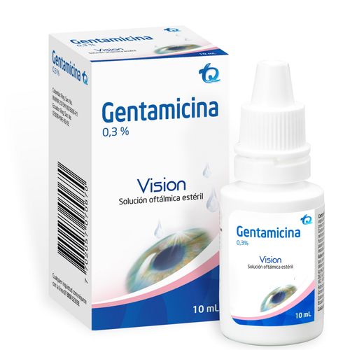Gentamicina Solución Oftálmica 0.003 Frasco X 10 Ml Tecnoquímicas Oftalmologicos