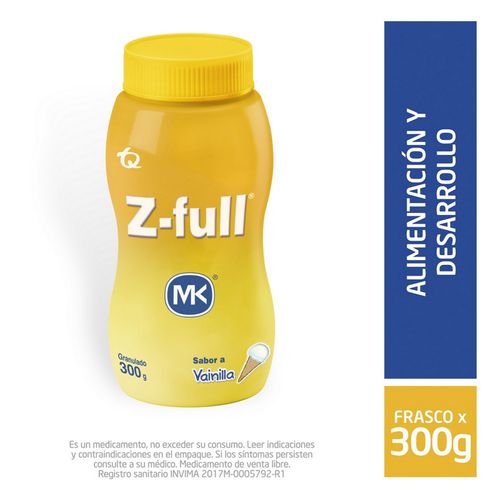 Z Full Mk Vainilla Granulado Tarro X 300 Gr Tecnoquímicas