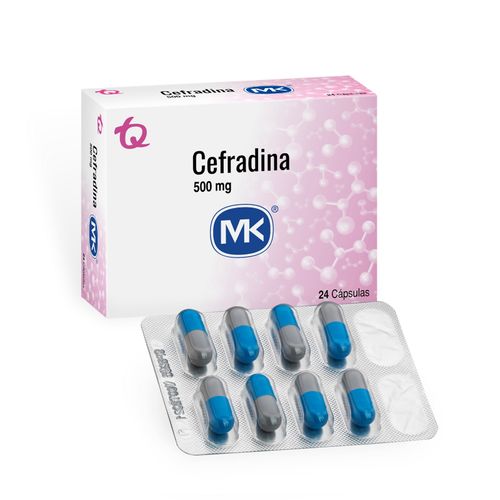 Cefradina Mk 500 Mg Caja X 24 Cápsulas Tecnoquímicas