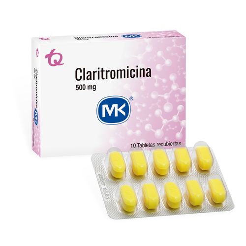 Claritromicina Mk 500 Mg Caja X 10 Tabletas Tecnoquímicas