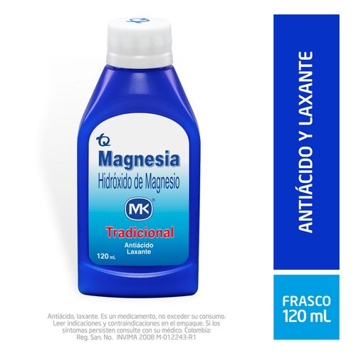 Magnesia Tradicional Frasco X 120 Ml Tecnoquímicas