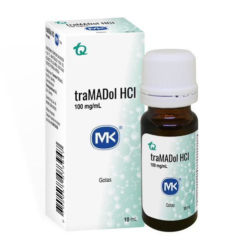 Tramadol Mk 100 Mg /Ml Frasco X 10 Ml Gotas Tecnoquímicas