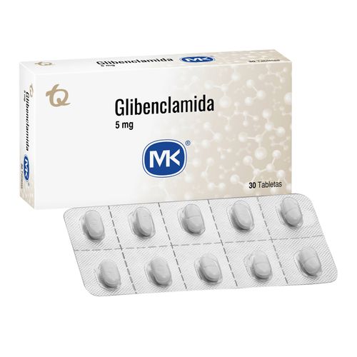 Glibenclamida Mk 5 Mg Caja X 30 Tabletas Tecnoquímicas