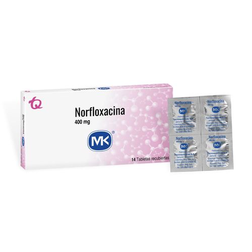 Norfloxacina Mk 400 Mg Caja X 14 Tabletas Tecnoquímicas
