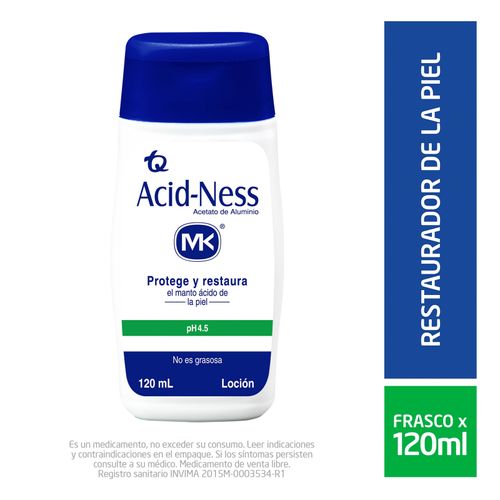 Acid Ness Acetato De Aluminio Frasco X 120 Ml Loción