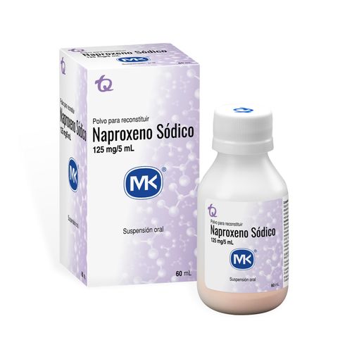 Naproxeno Mk 125 Mg/5 Ml Frasco X 60 Ml Suspensión Tecnoquímicas