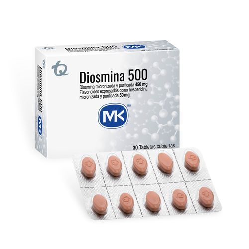 Diosmina Mk 500 Mg Caja X 30 Tabletas Tecnoquímicas