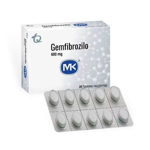 Gemfibrozilo Mk 600 Mg Caja X 20 Tabletas Tecnoquímicas