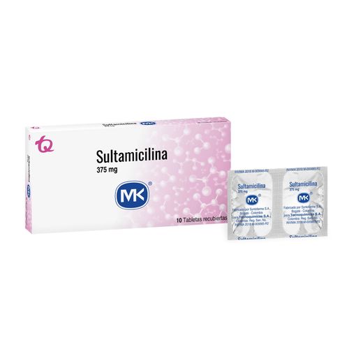 Sultamicilina Mk 375 Mg Caja X 10 Tabletas Tecnoquímicas