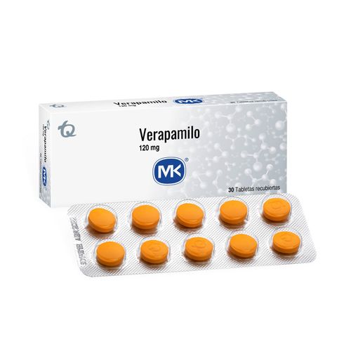 Verapamilo Mk 120 Mg Caja X 30 Tabletas Tecnoquímicas
