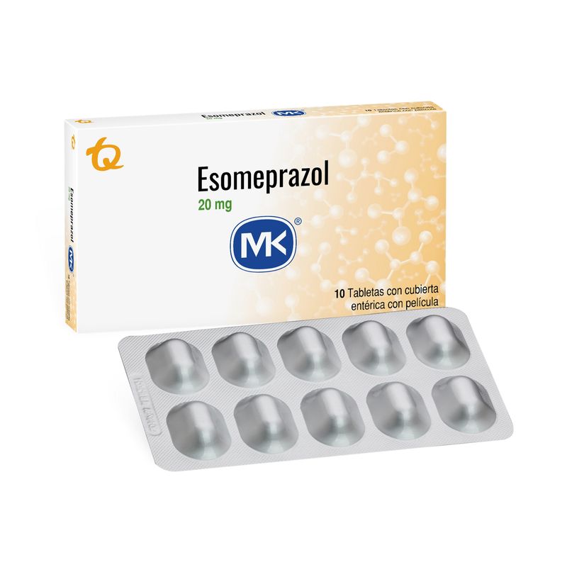 Esomeprazol 20 Mg Caja X 10 Tabletas Mk