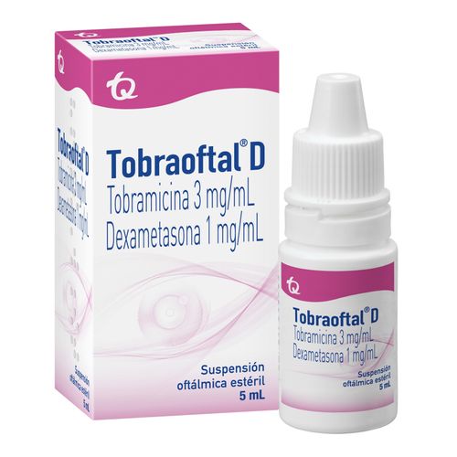 Tobraoftal D Mk Dexametasona 1Mg Tobramicina 3Mg/Ml Solución Oftálmica Frasco X 5 Ml Tecnoquímicas