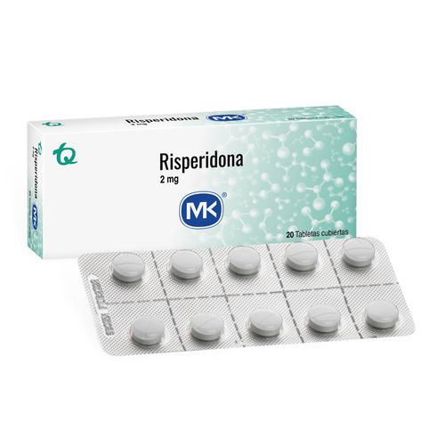 Risperidona Mk 2 Mg Caja X 20 Tabletas Tecnoquímicas