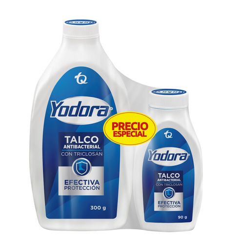 Talco Yodora Tarro X 300 Gr + Talco Yodora Tarro X 90 Tq