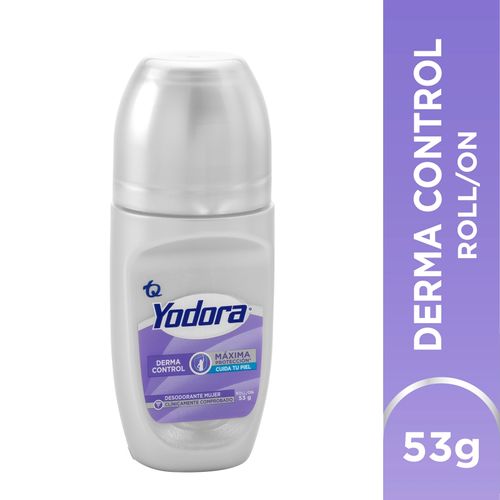 Desodorante Yodora Roll On Derma Control Frasco X 53 Gr Tecnoquímicas