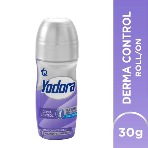 Desodorante Yodora Mini Roll On Derma Control Frasco X 30 Gr Tecnoquímicas
