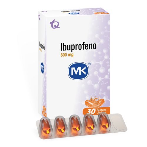Ibuprofeno 800 Mg Caja X 30 Cápsula Blanda