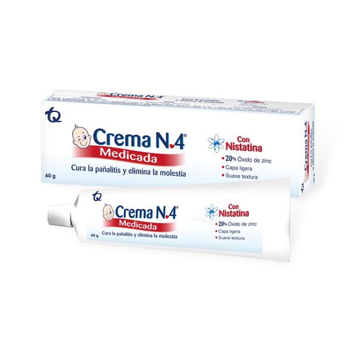 Crema No 4 Medicada Nistatina Tarro X 60 Gr Tecnoquímicas