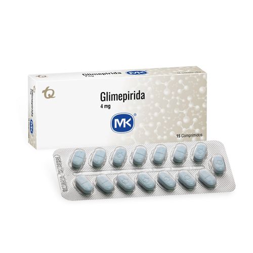 Glimepirida Mk 4 Mg Caja X 15 Tabletas Tecnoquímicas