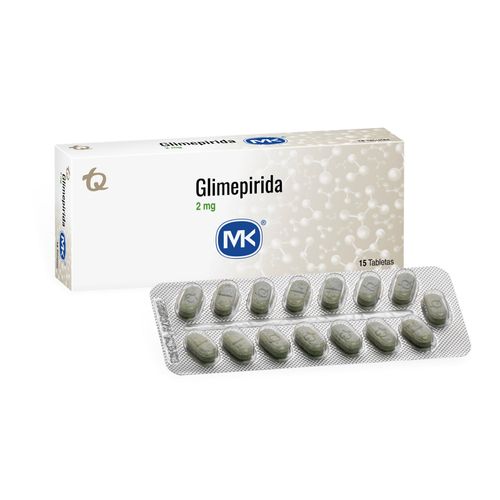 Glimepirida Mk 2 Mg Caja X 15 Tabletas Tecnoquímicas