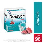 Noraver Garganta Cereza 96 Tabletas Masticable