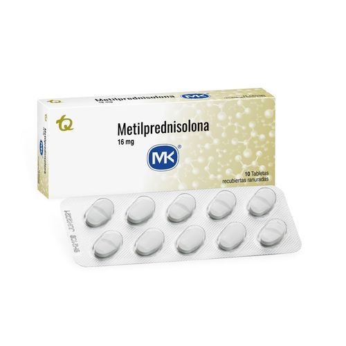 Metilprednisolona Mk 16 Mg Caja X 10 Tabletas Tecnoquímicas