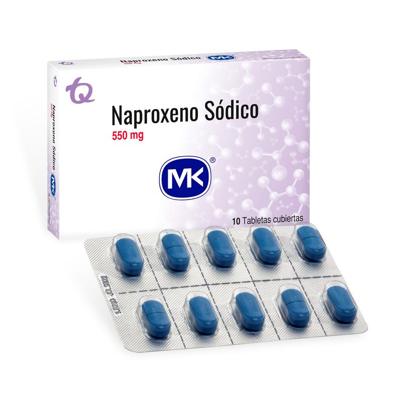Naproxeno 550 Mg Caja X 10 Tabletas Mk