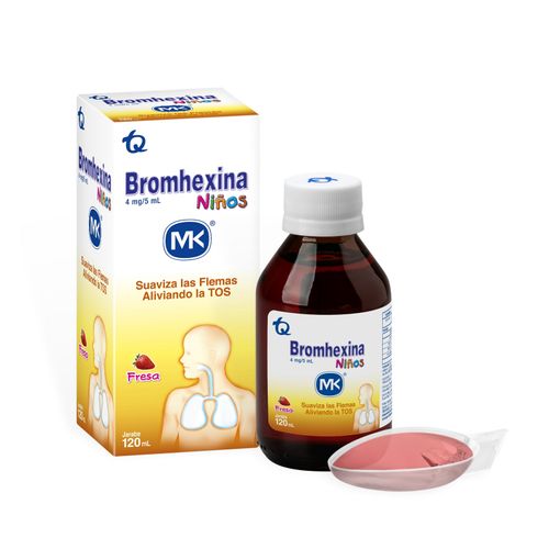 Bromhexina Mk Jarabe Pediátrico 4Mg/5 Ml Frasco X 120 Ml Tecnoquímicas