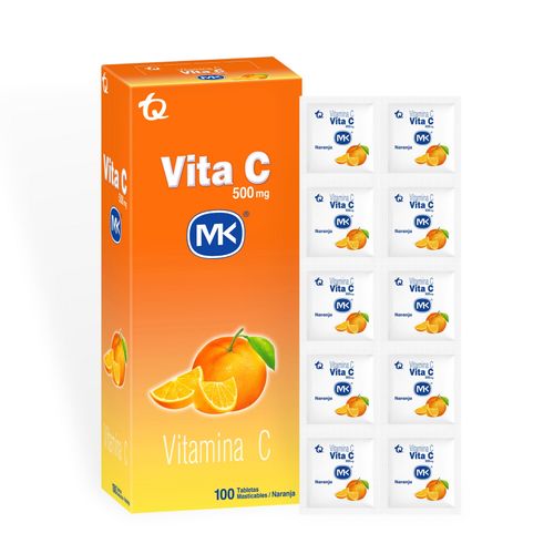 Vita C Mk 500 Mg Naranja Caja X 100 Tabletas Tecnoquímicas