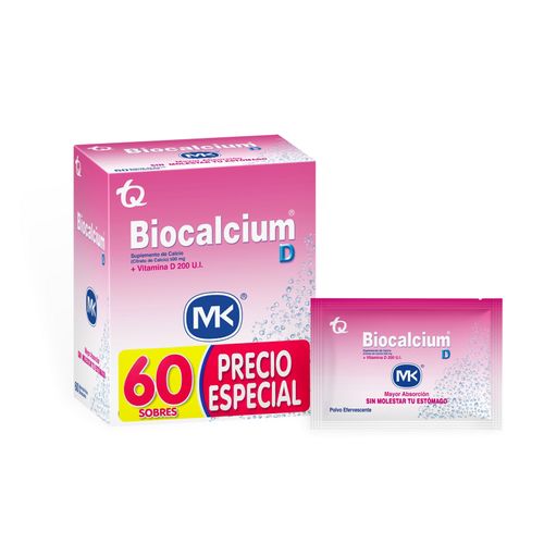 Biocalcium + D Caja X 60 Sobres Pe Polvo Tq