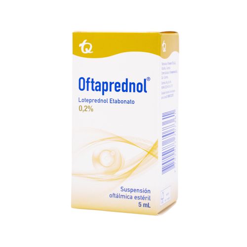 Oftaprednol Loteprednol Etabonato 2 Mg Solución Oftálmica Frasco X 5 Ml Tecnoquímicas