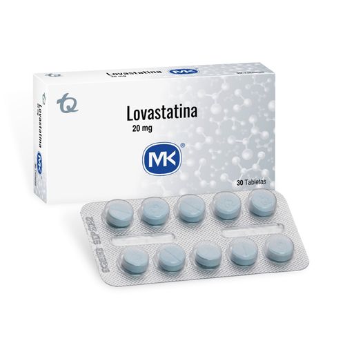 Lovastatina Mk 20 Mg Caja X 30 Tabletas Tecnoquímicas