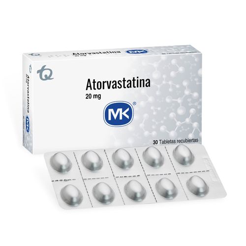 Atorvastatina Mk 20 Mg Caja X 30 Tabletas Tecnoquímicas
