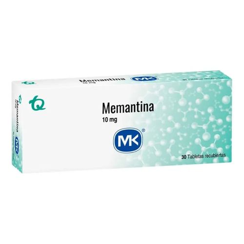 Memantina 10 Mg Caja X 30 Tabletas Recubiertas Mk