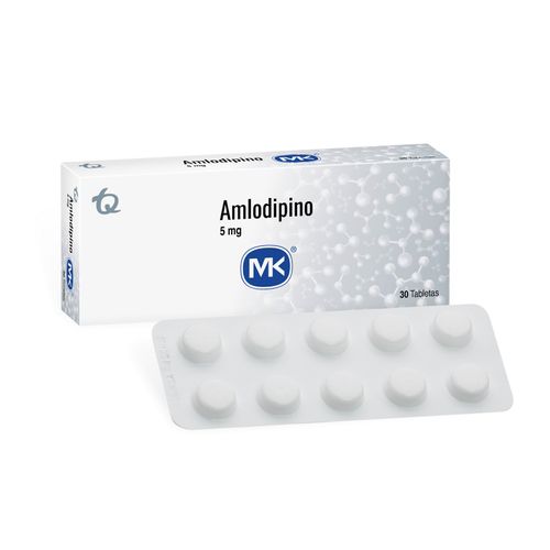 Amlodipino Mk 5 Mg Caja X 30 Tabletas Tecnoquímicas