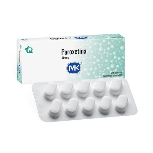 Paroxetina Mk 20 Mg Caja X 30 Tabletas Tecnoquímicas