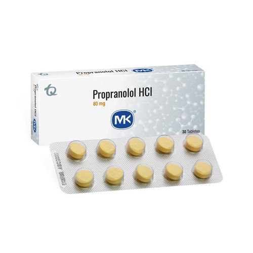Propranolol Hcl Mk 80 Mg Caja X 30 Tabletas Tecnoquímicas