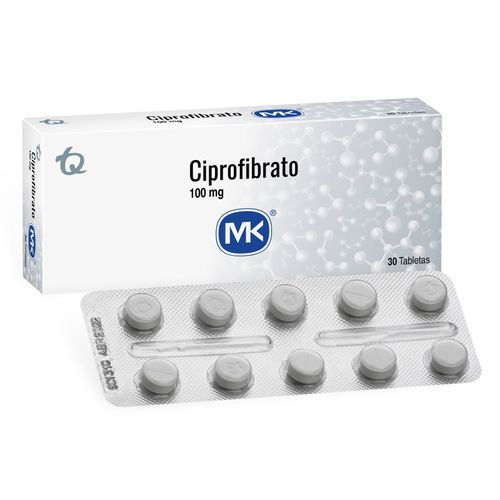 Ciprofibrato Mk 100 Mg Caja X 30 Tabletas Tecnoquímicas