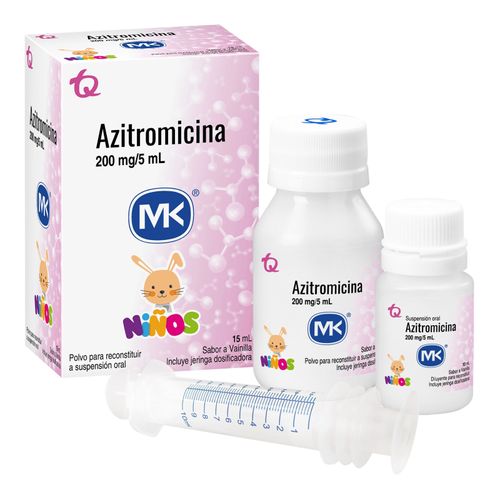 Azitromic Mk 200Mg/5Ml + Dosificador Frasco X 15 Ml Tecnoquímicas