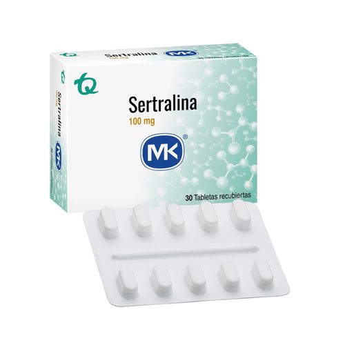 Sertralina Mk 100 Mg Caja X 30 Tabletas Tecnoquímicas
