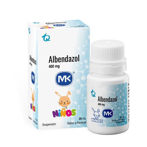 Albendazol Mk 400 Mg Suspensión Frasco X 20 Ml Tecnoquímicas