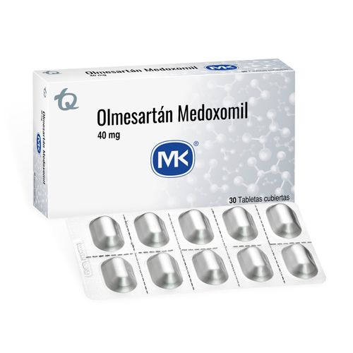 Olmesartan 40 Mg Caja X 30 Tabletas Mk