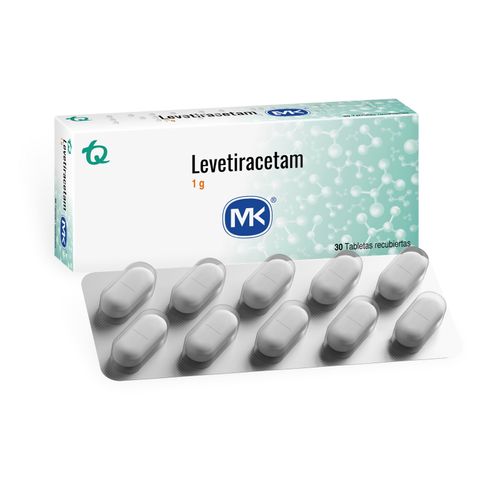 Levetiracetam 1 Gr Caja X 30 Tabletas Mk