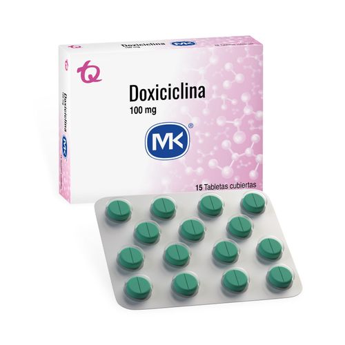 Doxiciclina 100 Mg Caja X 15 Tabletas Mk
